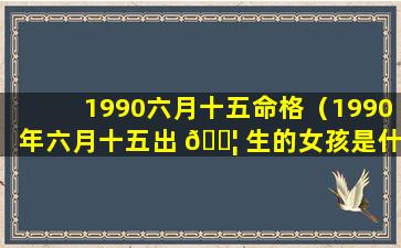 1990六月十五命格（1990年六月十五出 🐦 生的女孩是什么命）